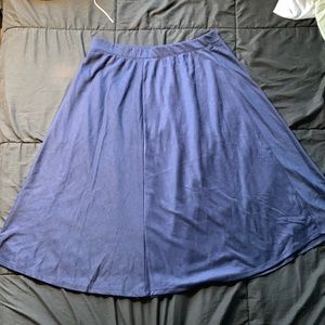 Laura scott navy blue midi skirt